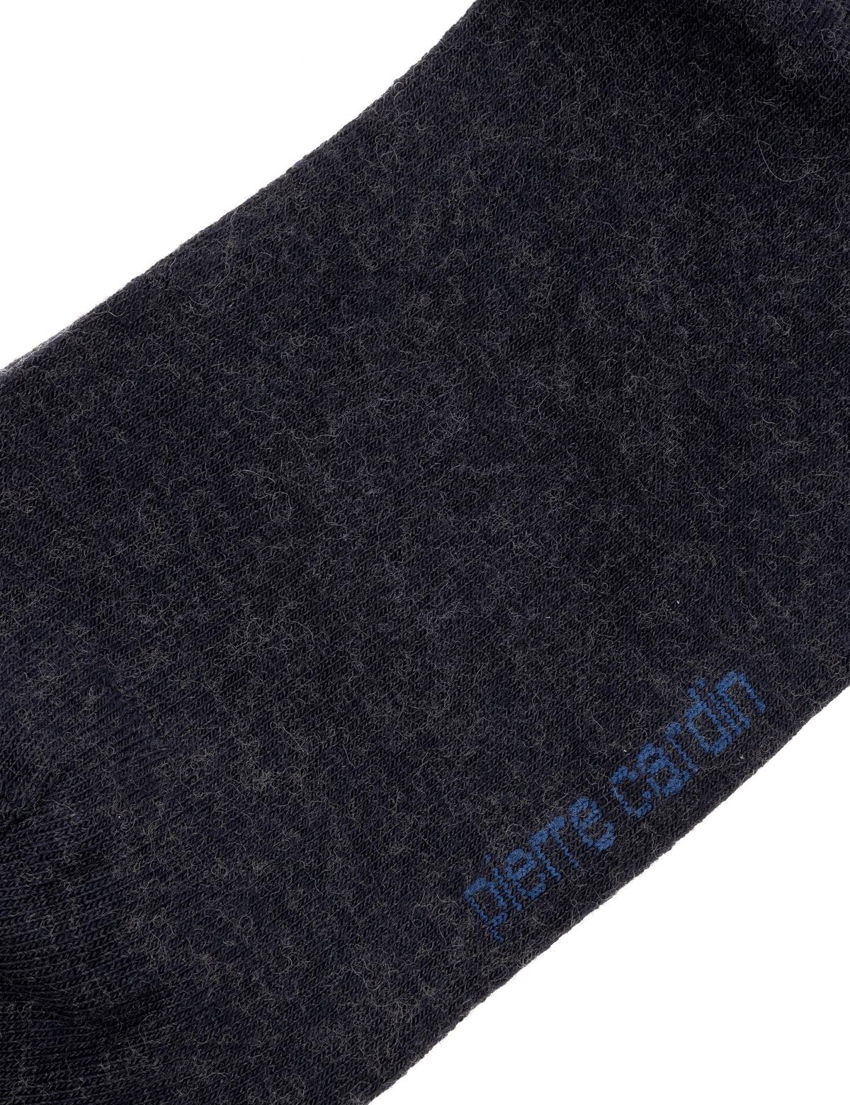 Erkek Bambu Yün Karışımlı Lacivert Soket Basic Çorap - 50267617002