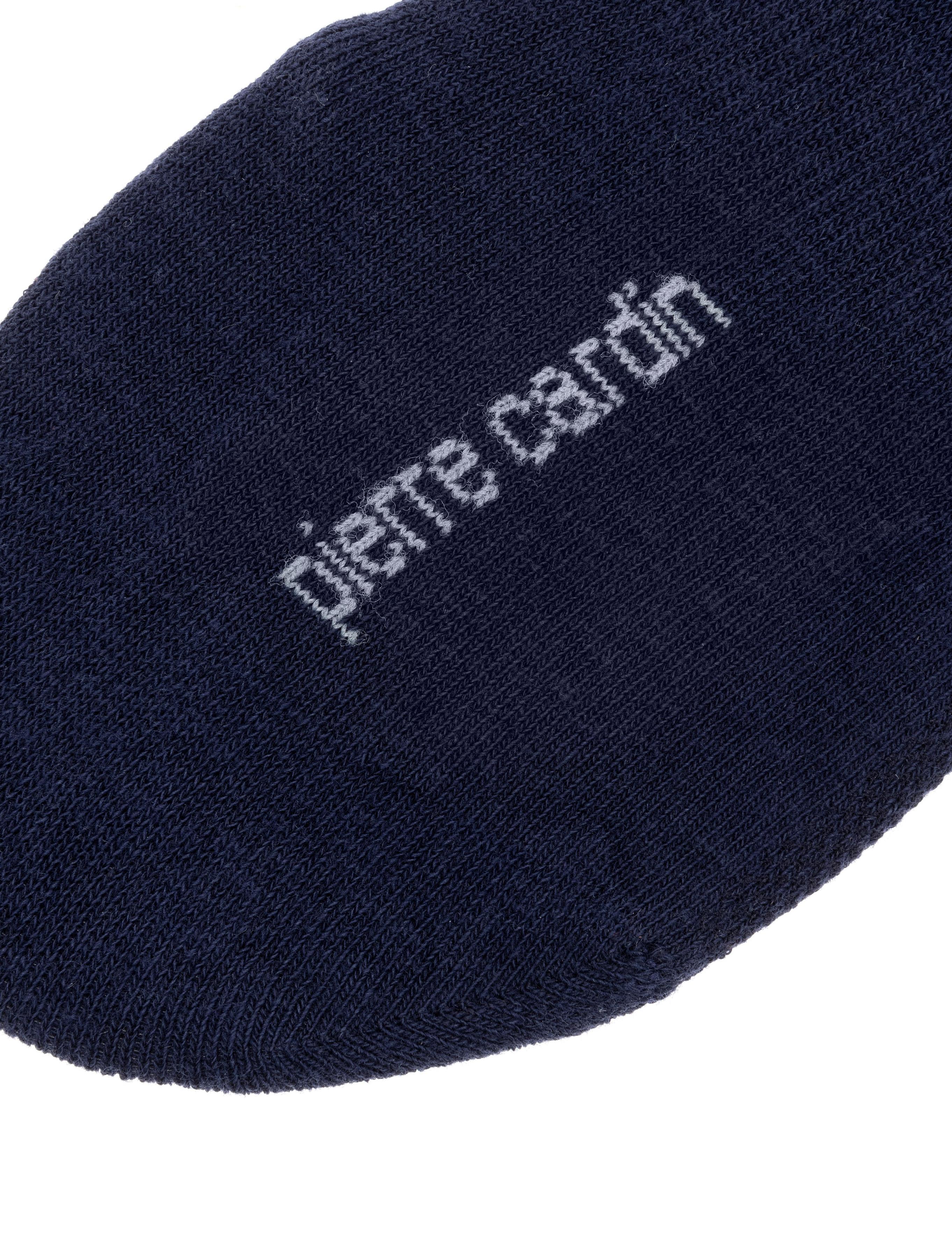 Erkek Pamuk Karışımlı Lacivert Babet Desenli Çorap