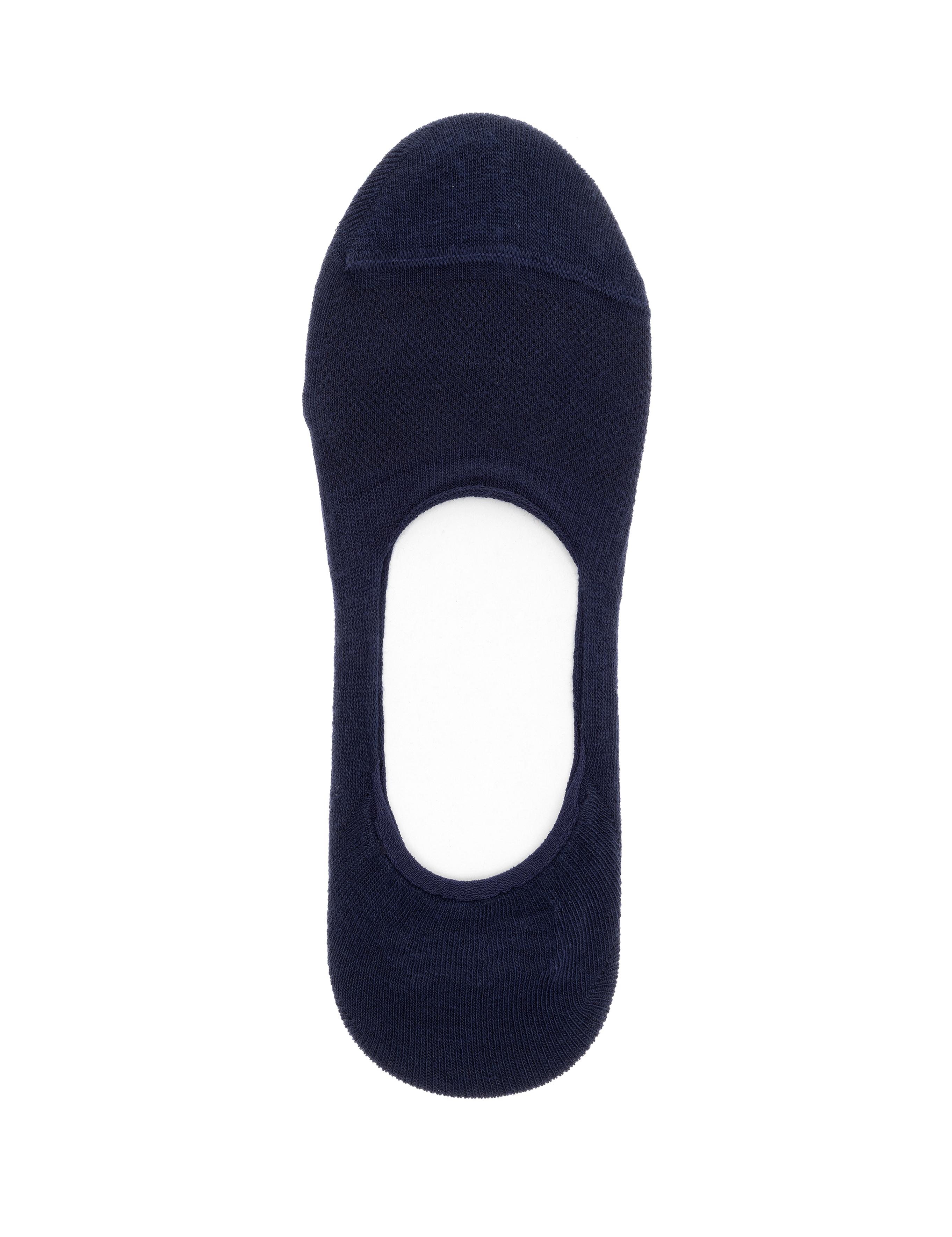 Erkek Pamuk Karışımlı Lacivert Babet Desenli Çorap