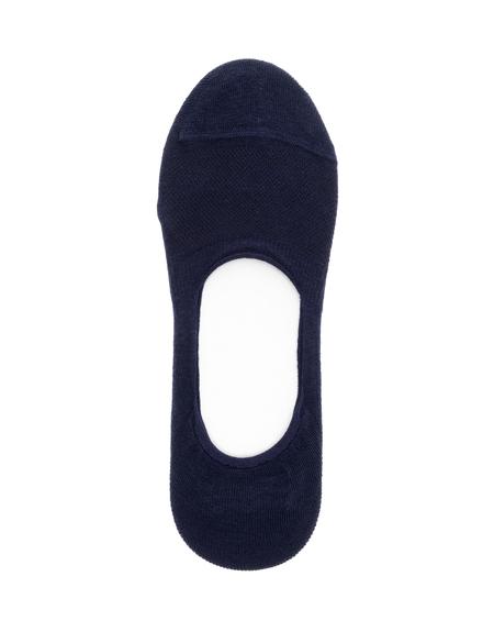 Erkek Pamuk Karışımlı Lacivert Babet Desenli Çorap - 50272778002