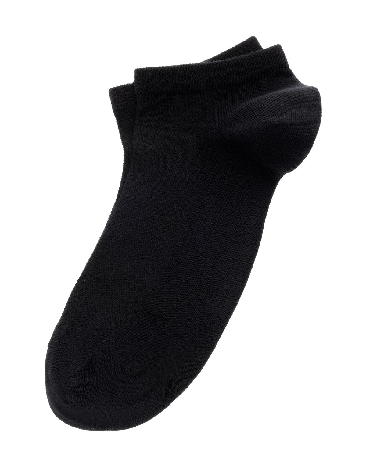 Erkek Pamuk Karışımlı Siyah Patik Basic Çorap - 50272779001