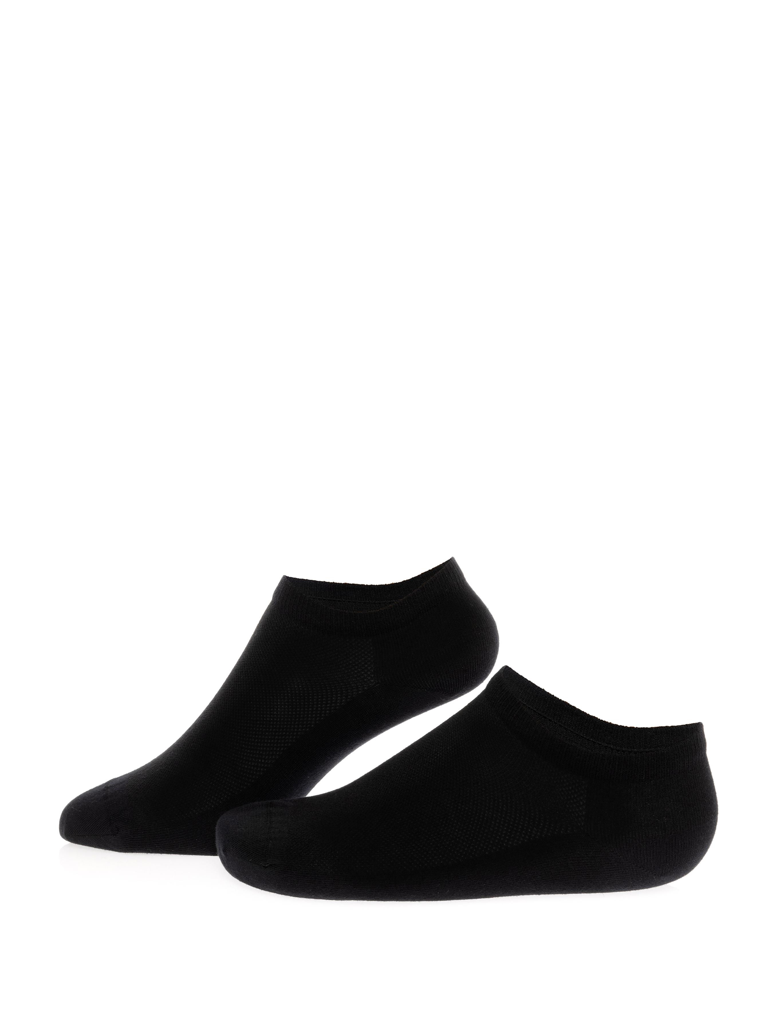 Erkek Pamuk Karışımlı Siyah Patik Basic Çorap