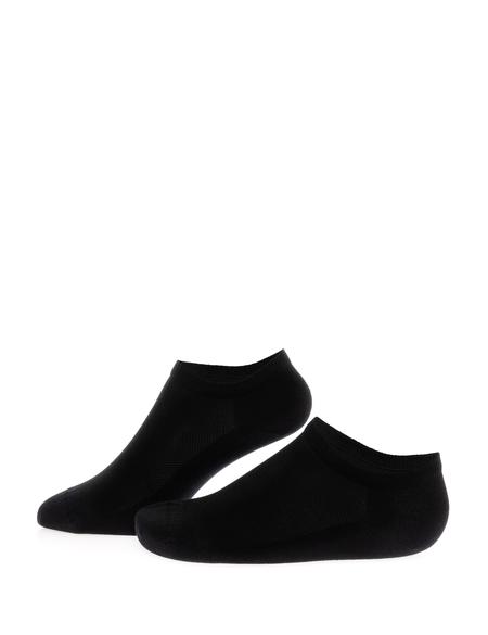 Erkek Pamuk Karışımlı Siyah Patik Basic Çorap - 50272779001