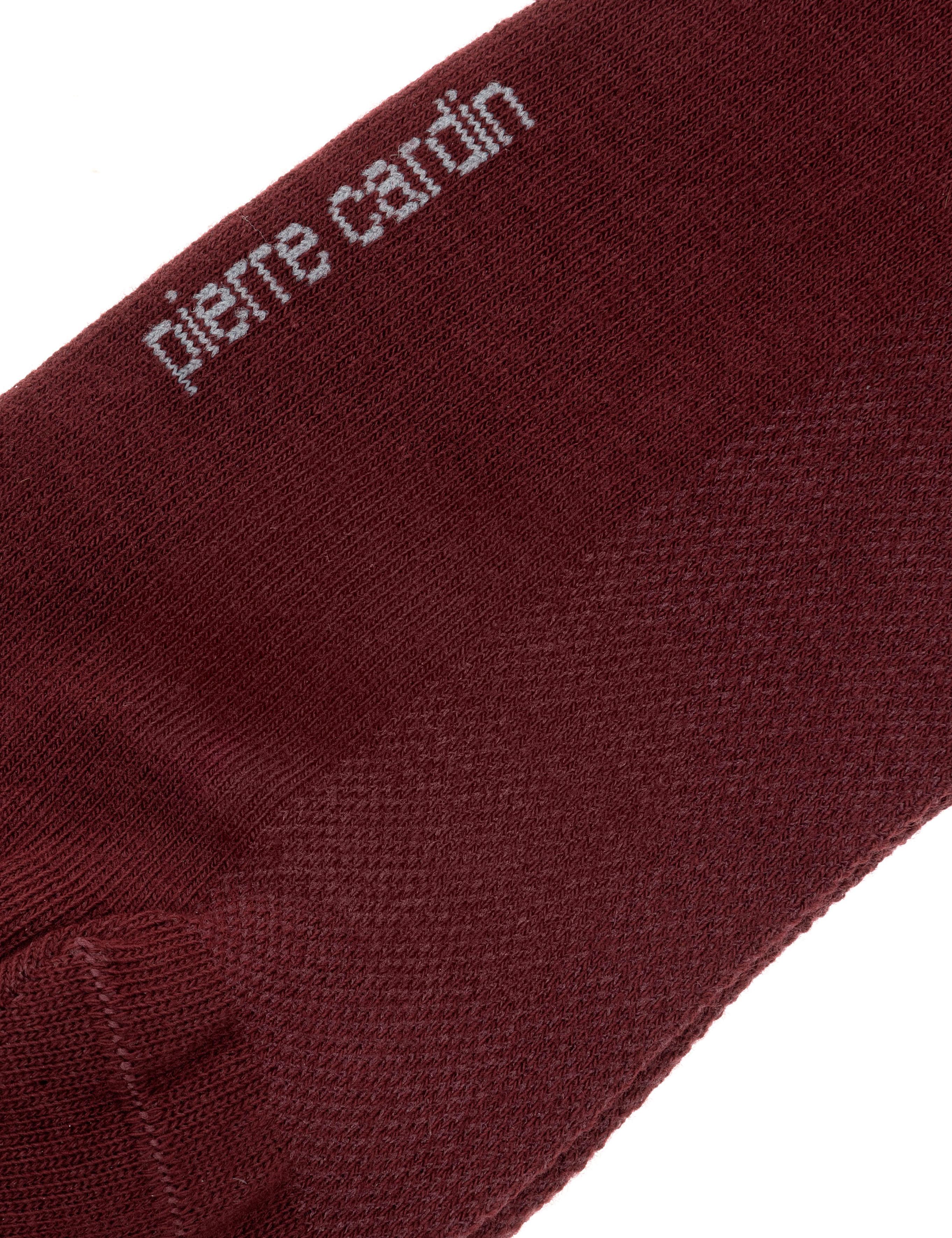 Erkek Pamuk Karışımlı Bordo Patik Basic Çorap