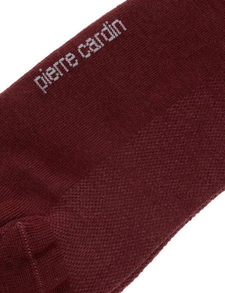 Erkek Pamuk Karışımlı Bordo Patik Basic Çorap - 50272779005