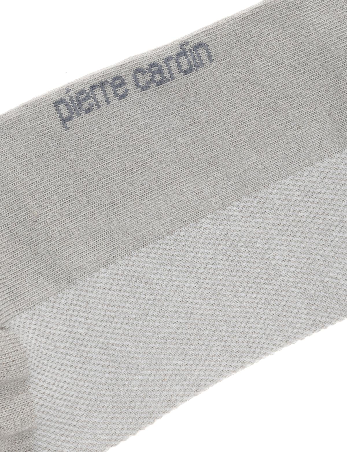 Erkek Pamuk Karışımlı Gri Patik Basic Çorap - 50272779002