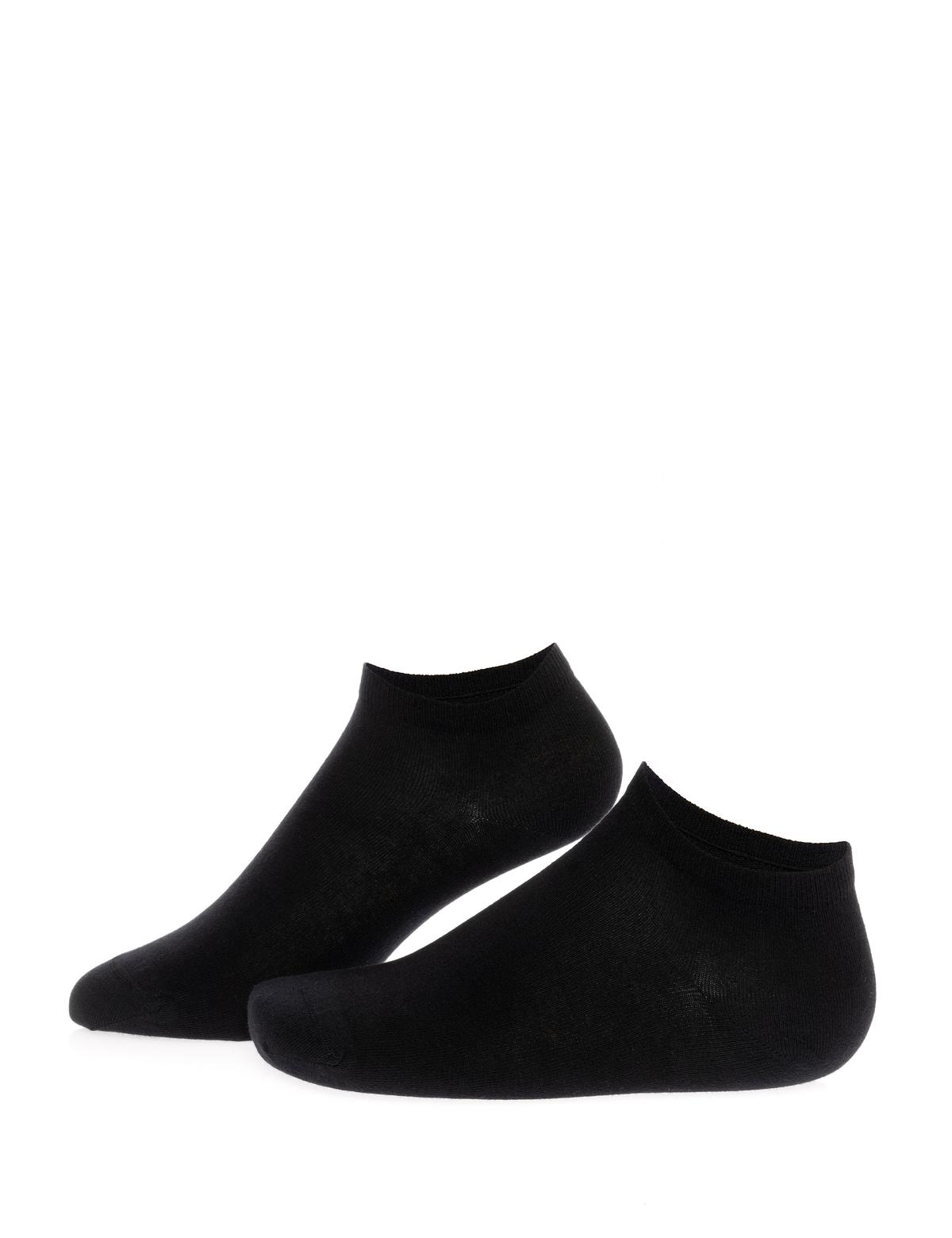 Erkek Pamuk Karışımlı Siyah Patik Basic Çorap