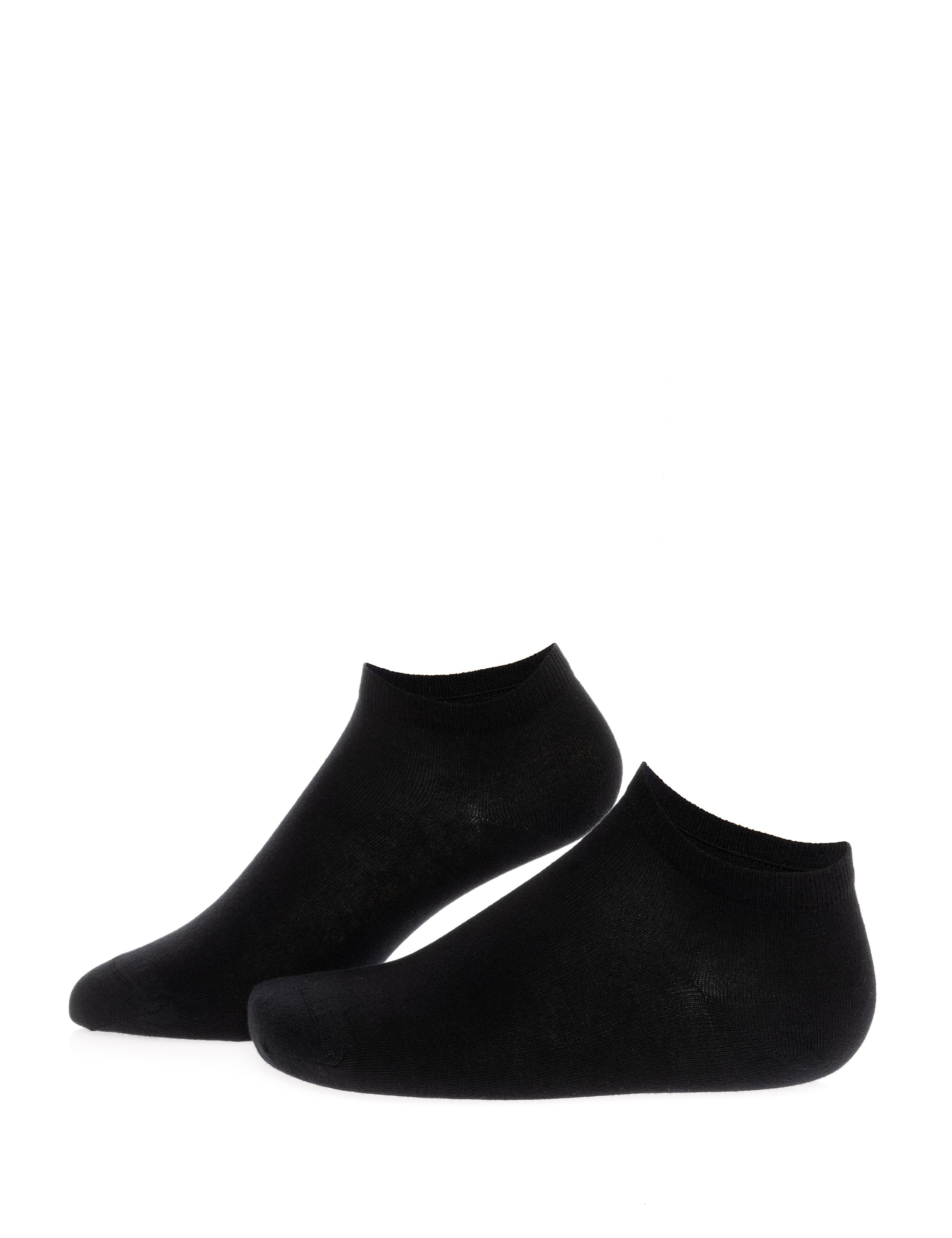 Erkek Pamuk Karışımlı Siyah Patik Basic Çorap