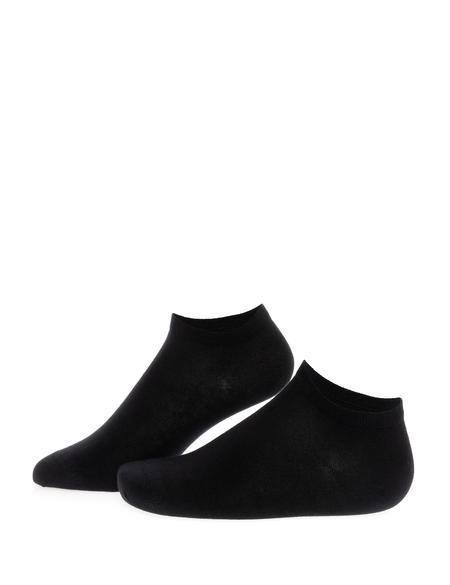 Erkek Pamuk Karışımlı Siyah Patik Basic Çorap - 50272780001