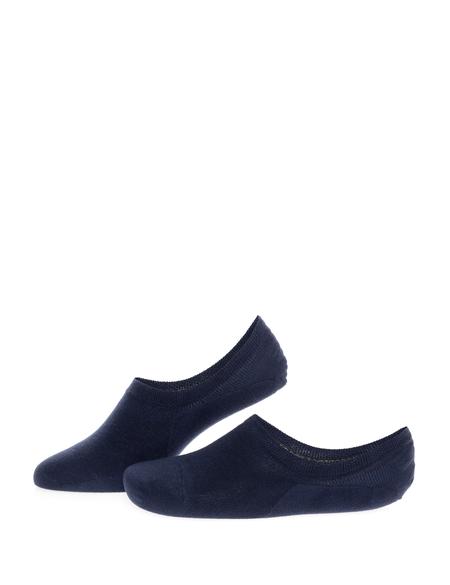 Erkek Lacivert Düz Patik Çorap - 50272791003
