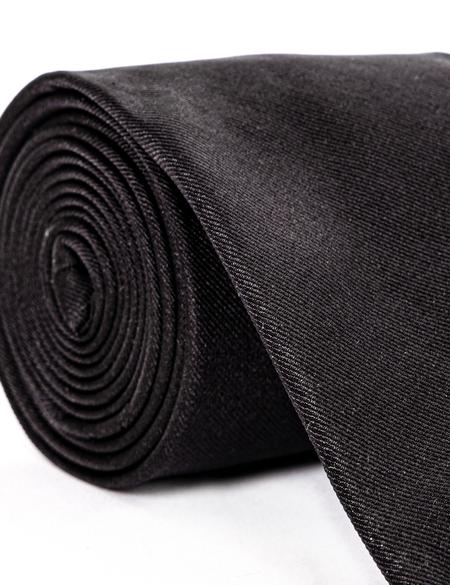 Siyah İpek Kravat - 50273268001