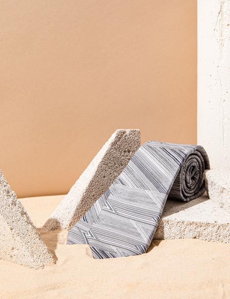 Gri İpek Kravat - 50273270001