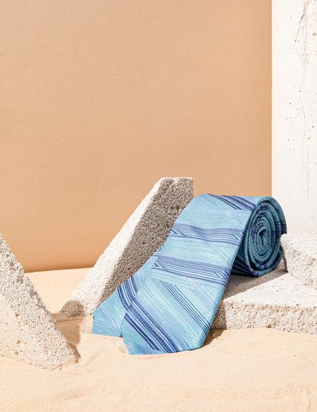 Mavi İpek Kravat - 50273270002