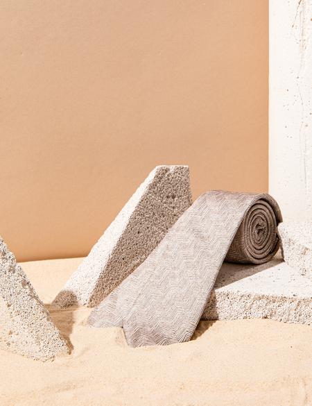 Ekru İpek Kravat - 50273271002