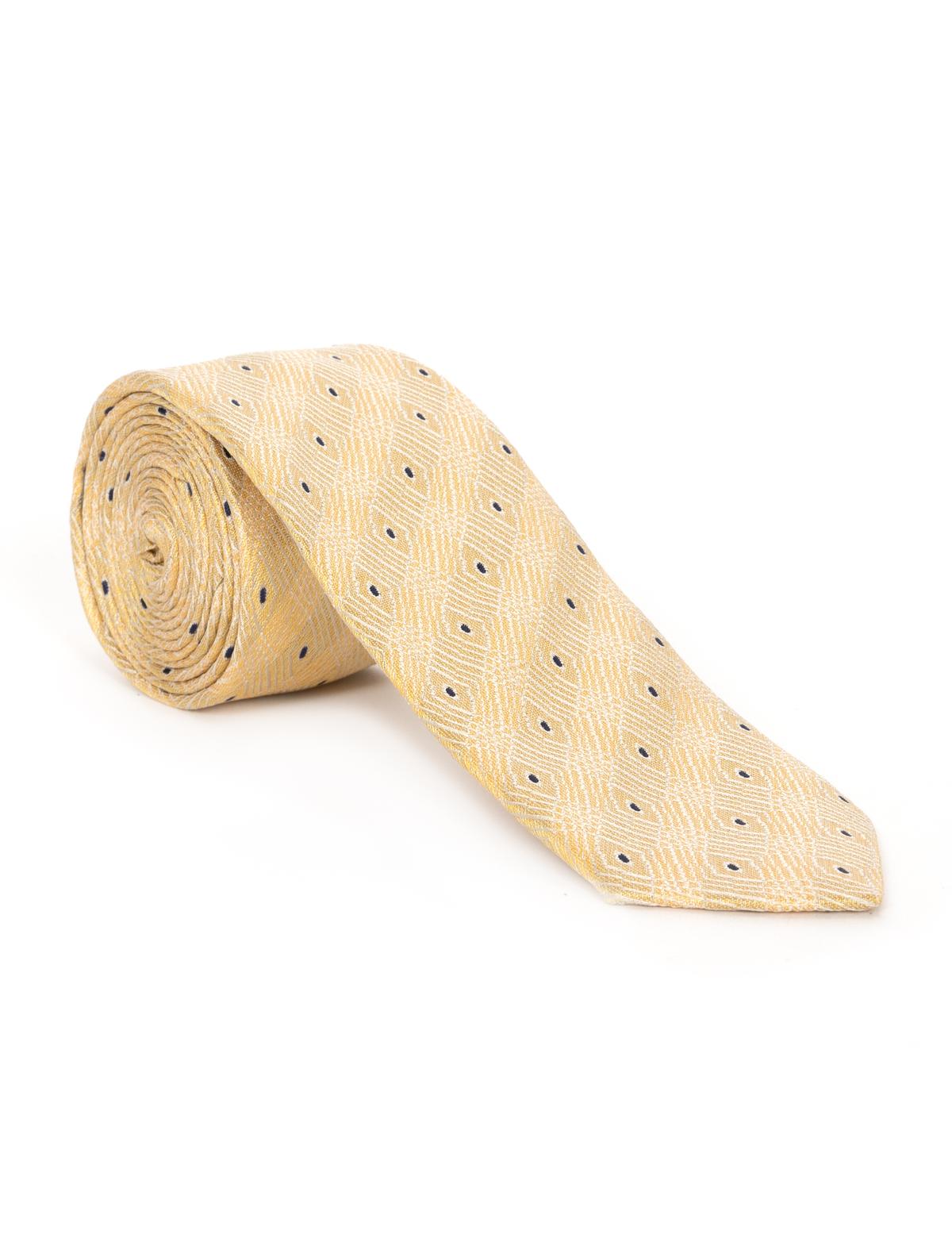 Sarı İpek Kravat - 50273273002