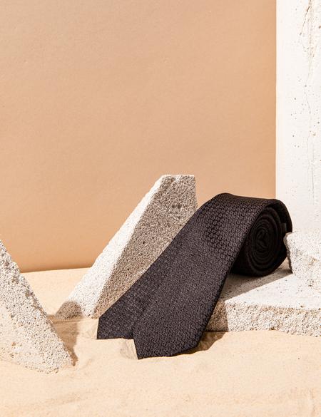 Siyah İpek Kravat - 50273279001