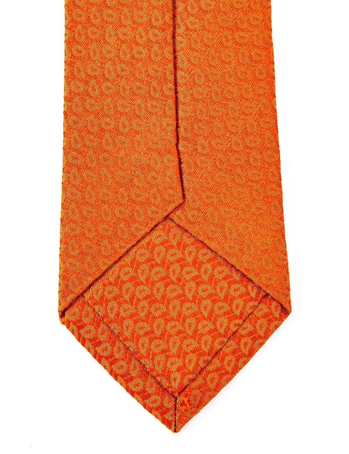 Turuncu İpek Kravat - 50273279002