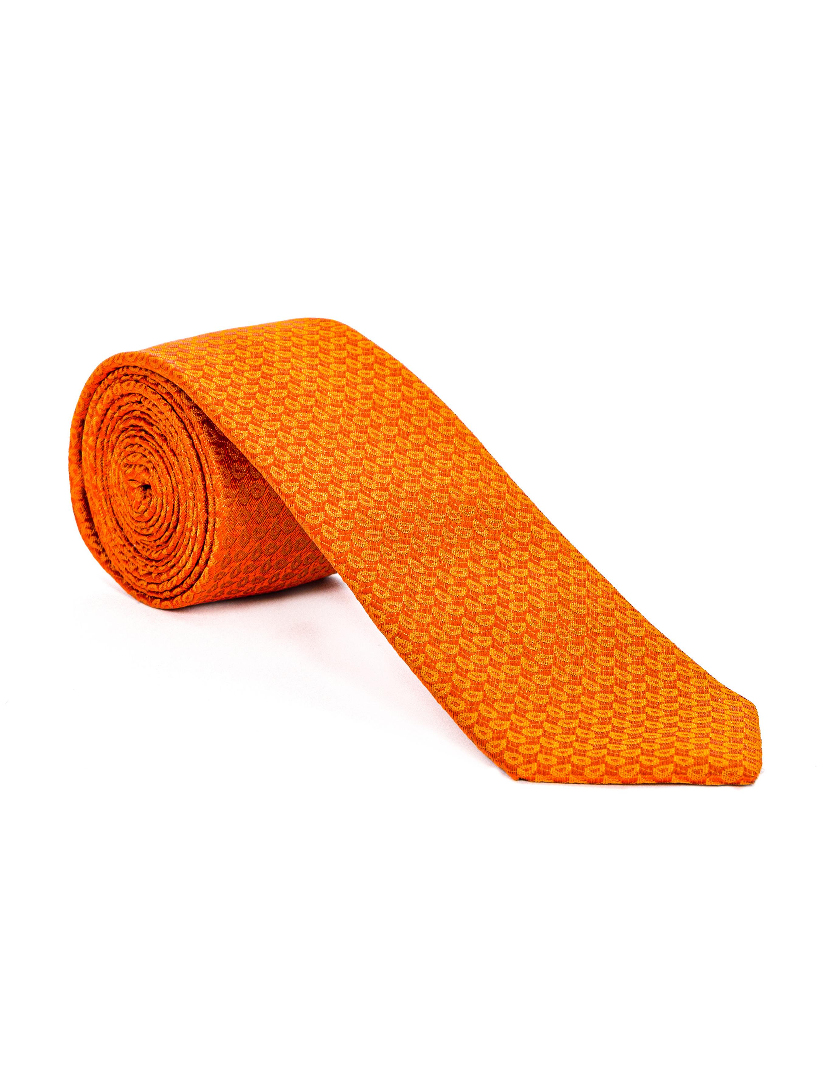 Turuncu İpek Kravat