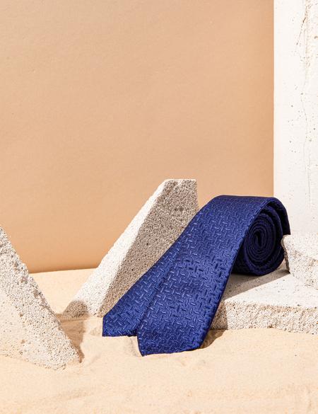 Lacivert İpek Kravat - 50273280001