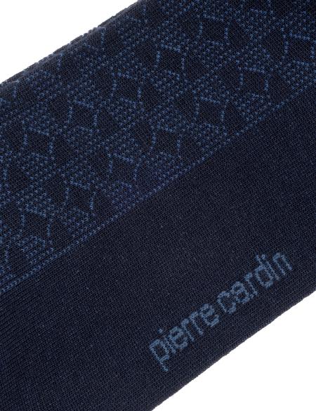 Erkek Bambu Karışımlı Lacivert Soket Desenli Çorap - 50275729002