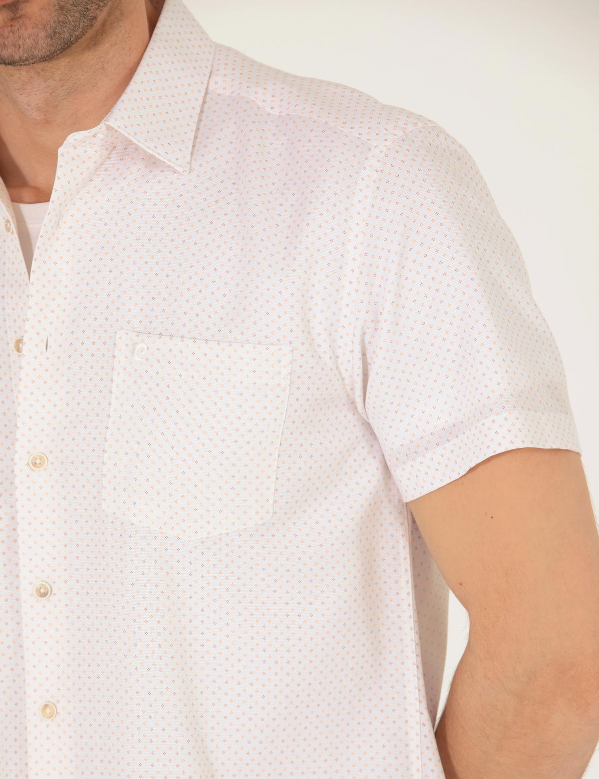 Turuncu Regular Fit Kısa Kollu Gömlek - 50255276028