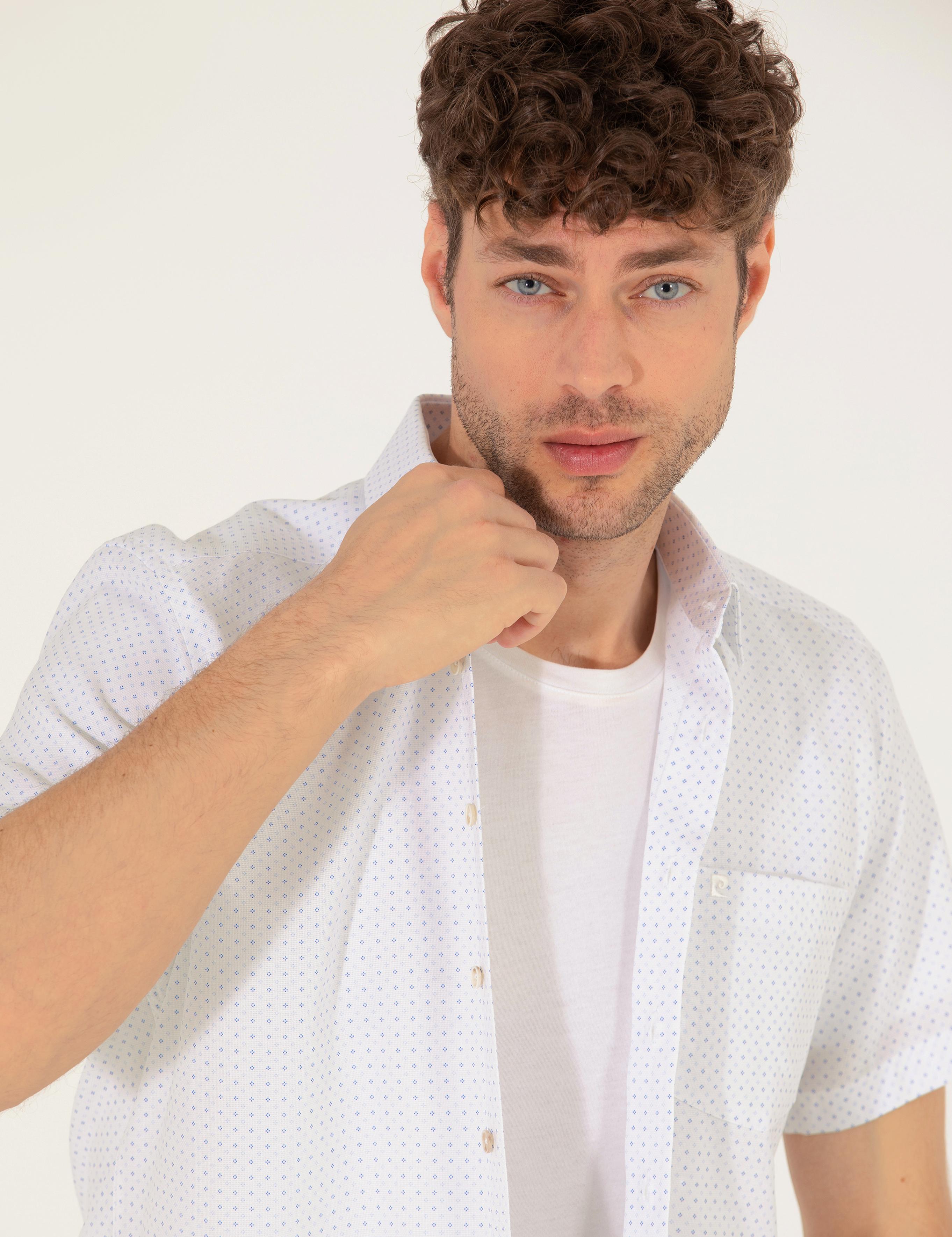 Mavi Regular Fit Kısa Kollu Gömlek