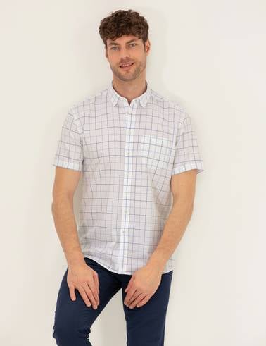 Açık Mavi Regular Fit Kısa Kollu Gömlek
