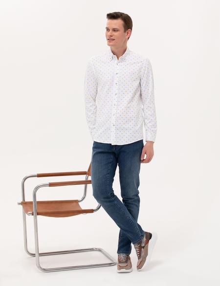 Açık Yeşil Slim Fit Uzun Kollu Gömlek - 50265077025