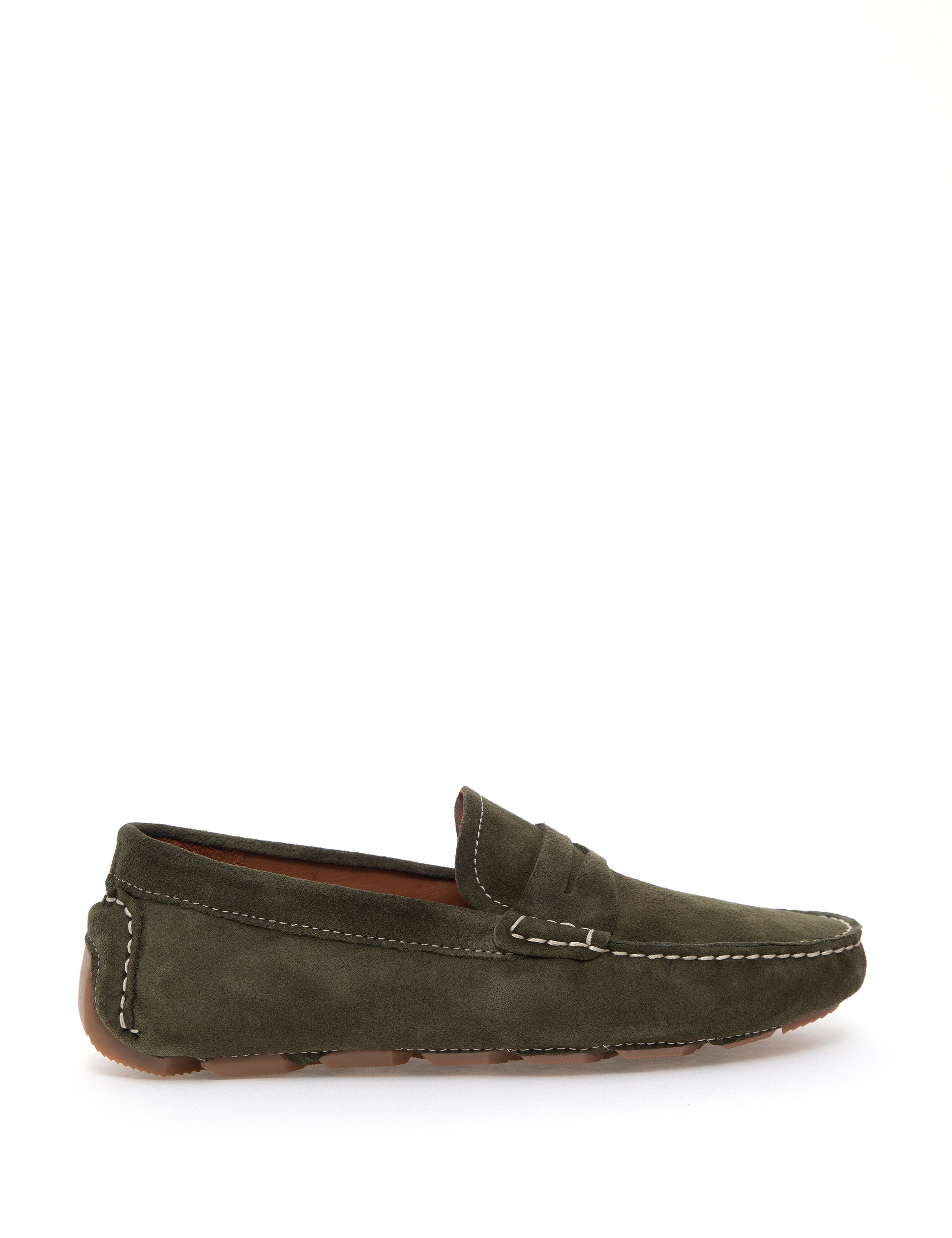 Haki %100 Deri Loafer Ayakkabı - Image 3