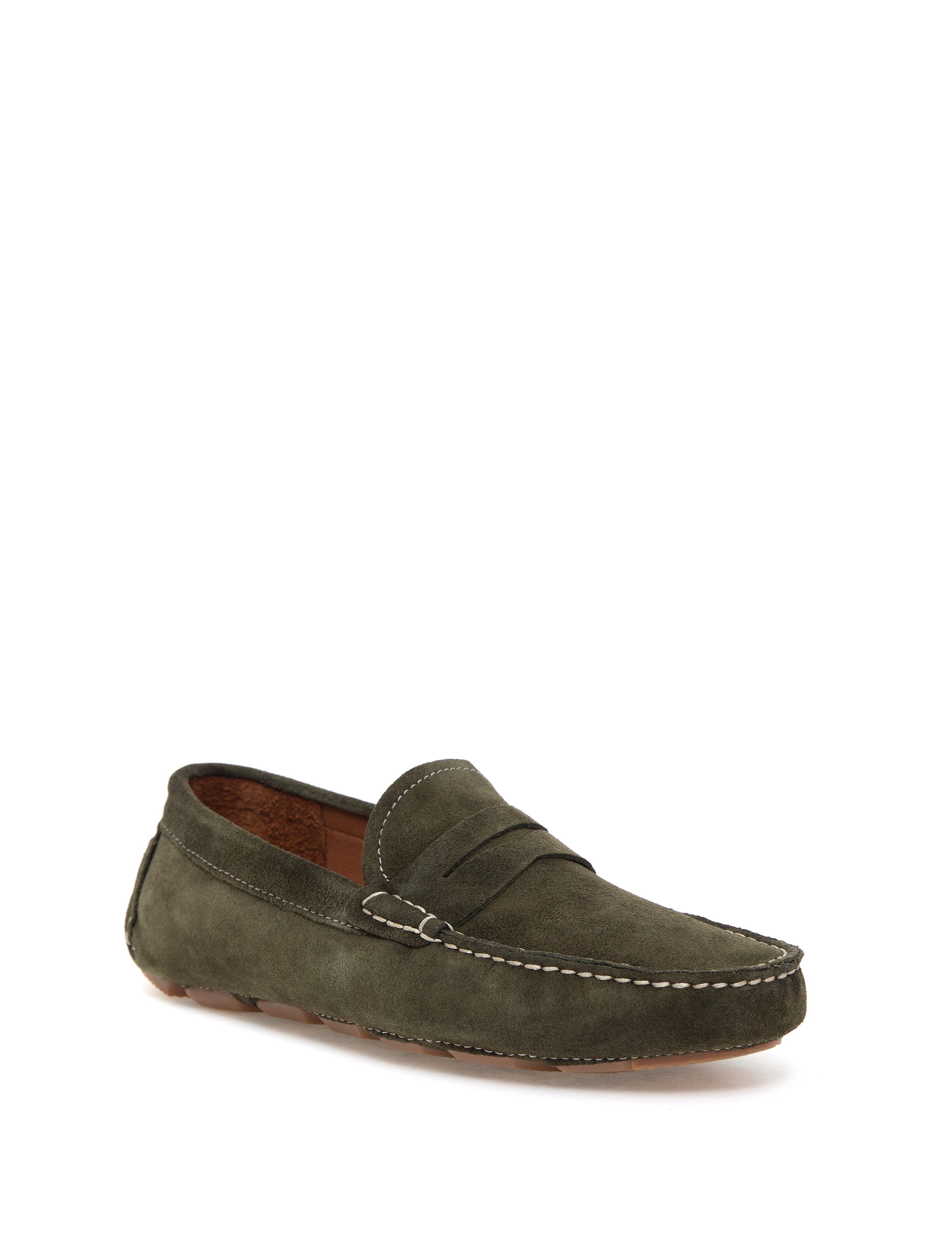 Haki %100 Deri Loafer Ayakkabı - Image 4