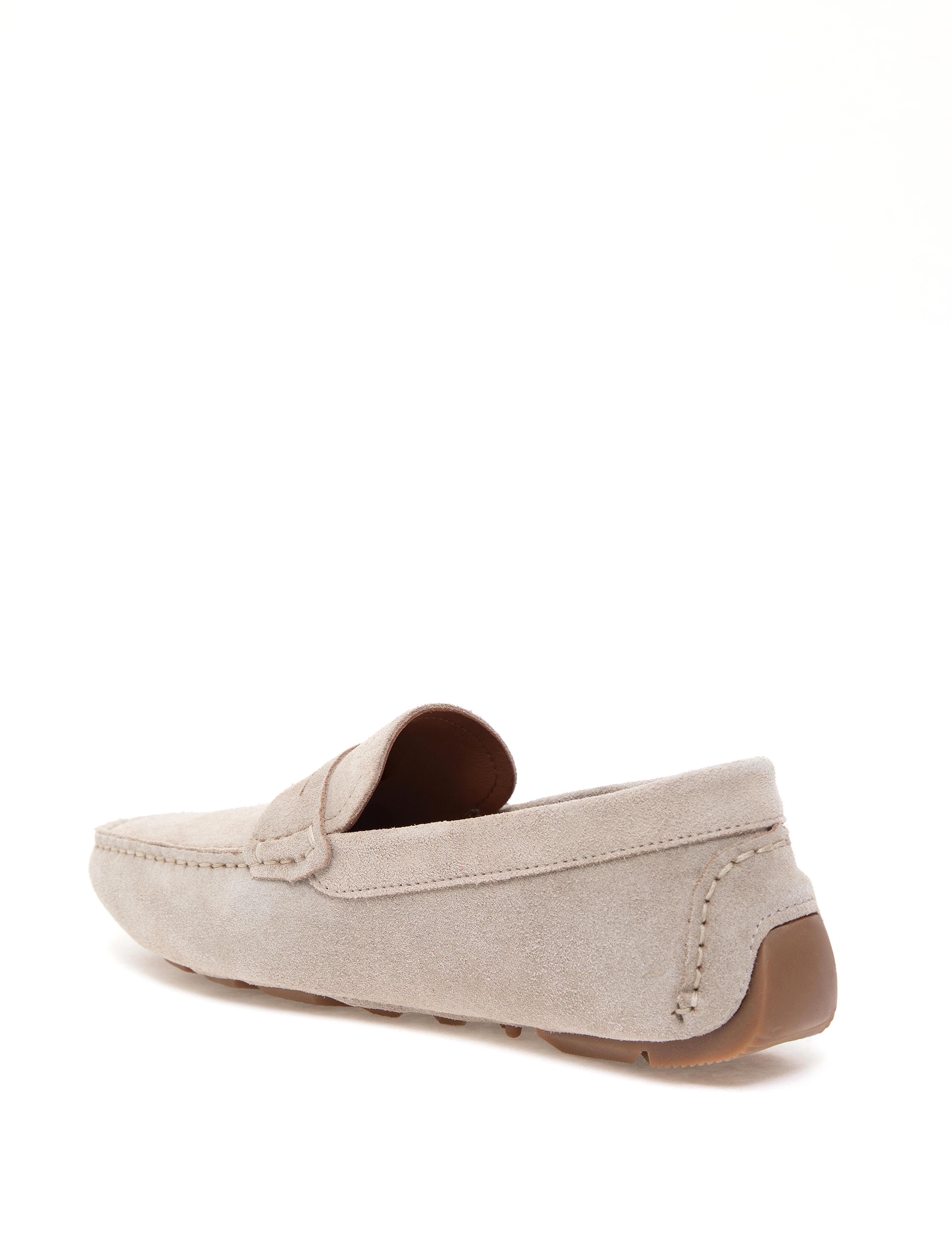 Bej %100 Deri Loafer Ayakkabı