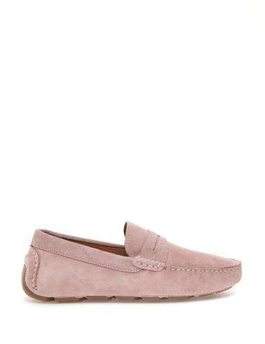 Pudra %100 Deri Loafer Ayakkabı