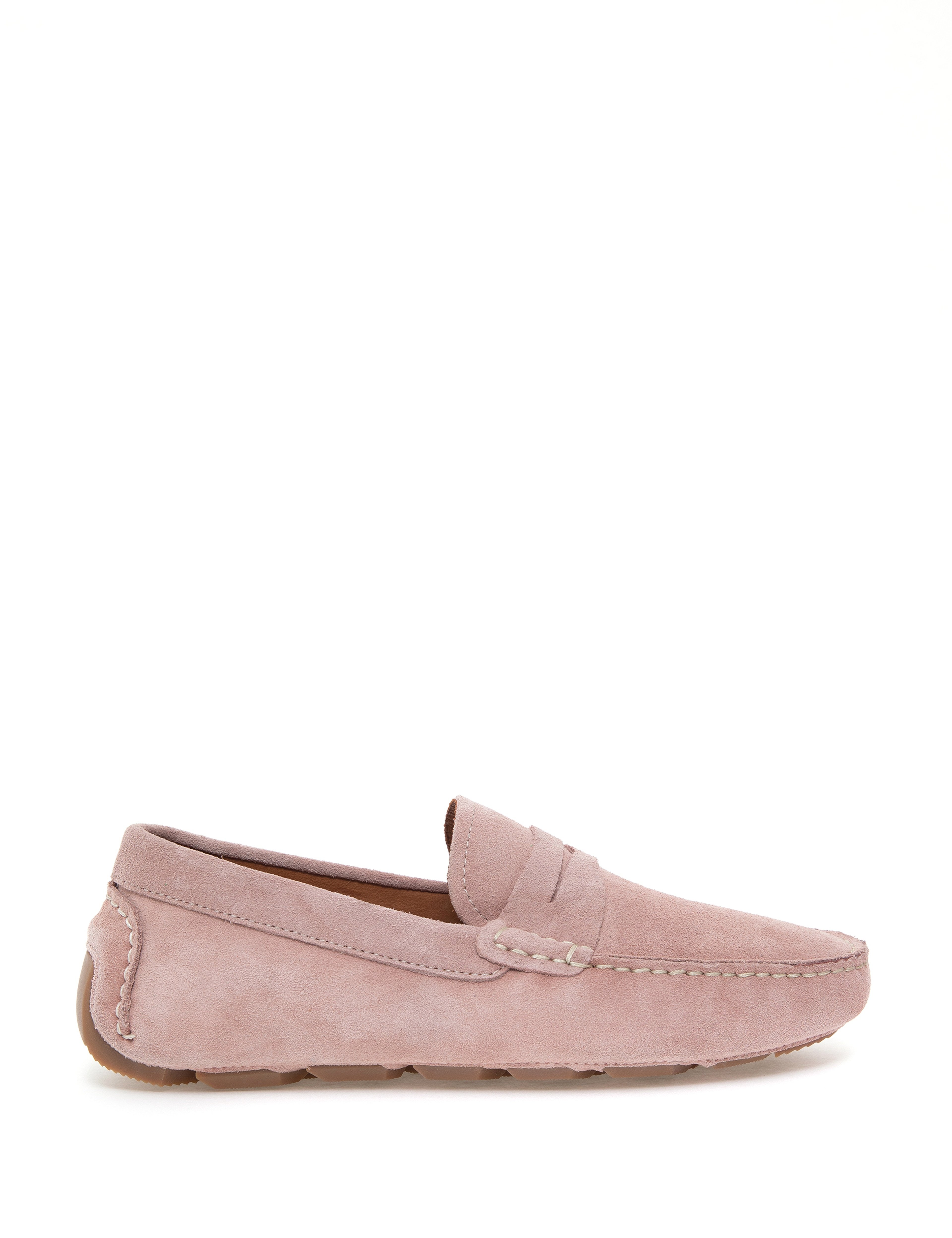 Pudra %100 Deri Loafer Ayakkabı