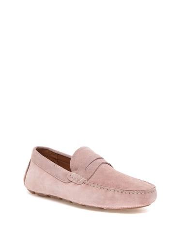 Pudra %100 Deri Loafer Ayakkabı