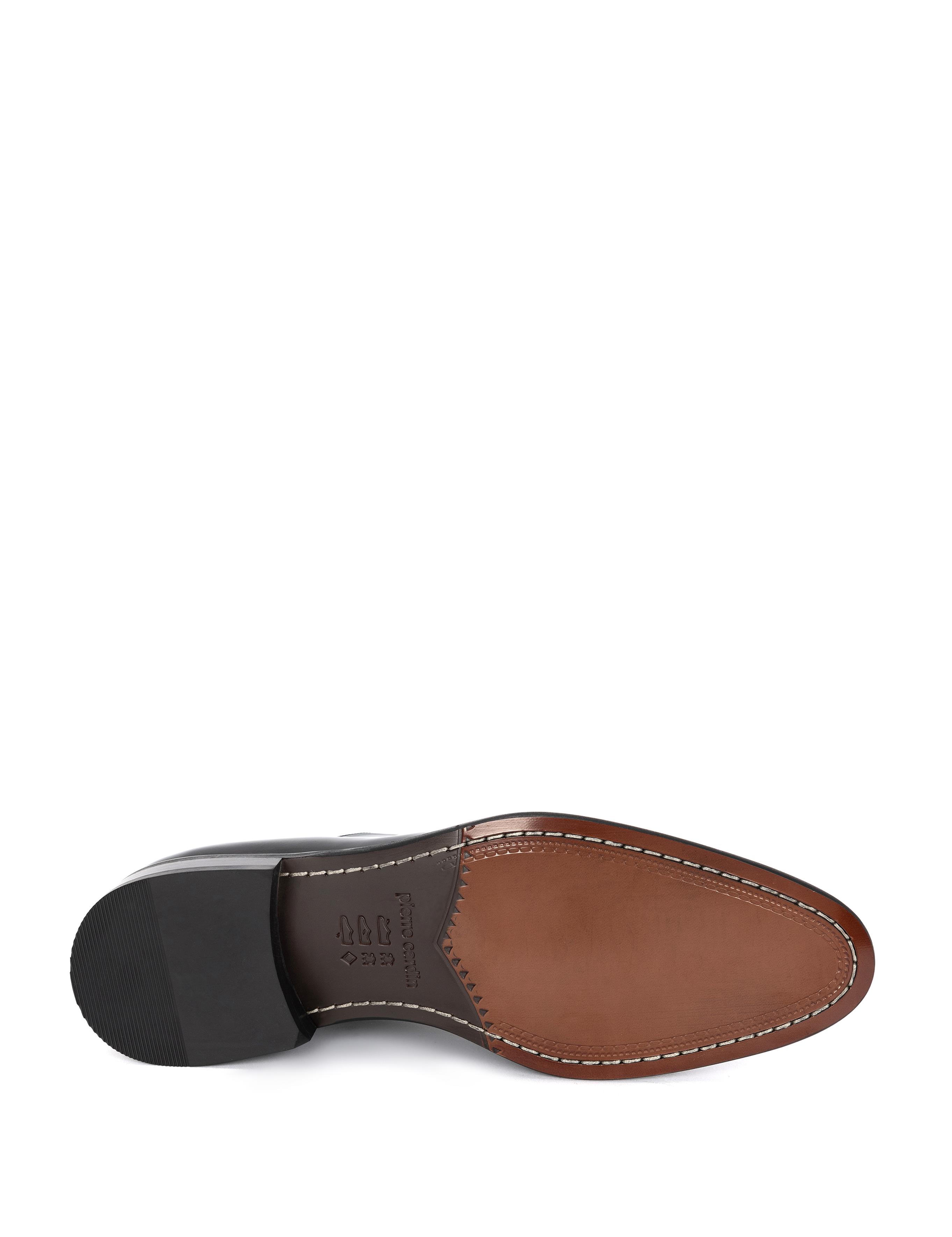 Siyah %100 Deri Damatlık Rugan Klasik Ayakkabı