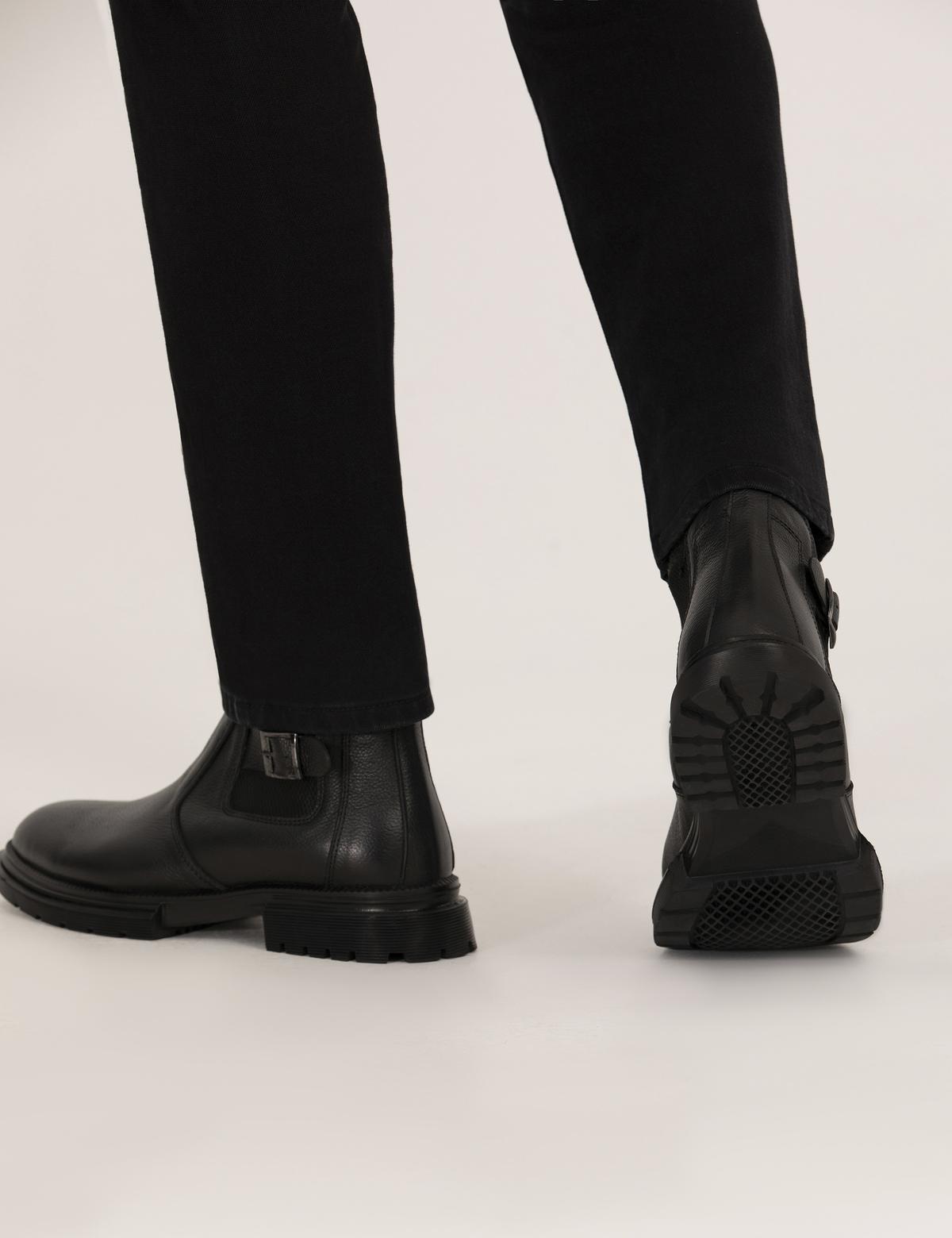 Siyah %100 Deri Bot - 50276721002