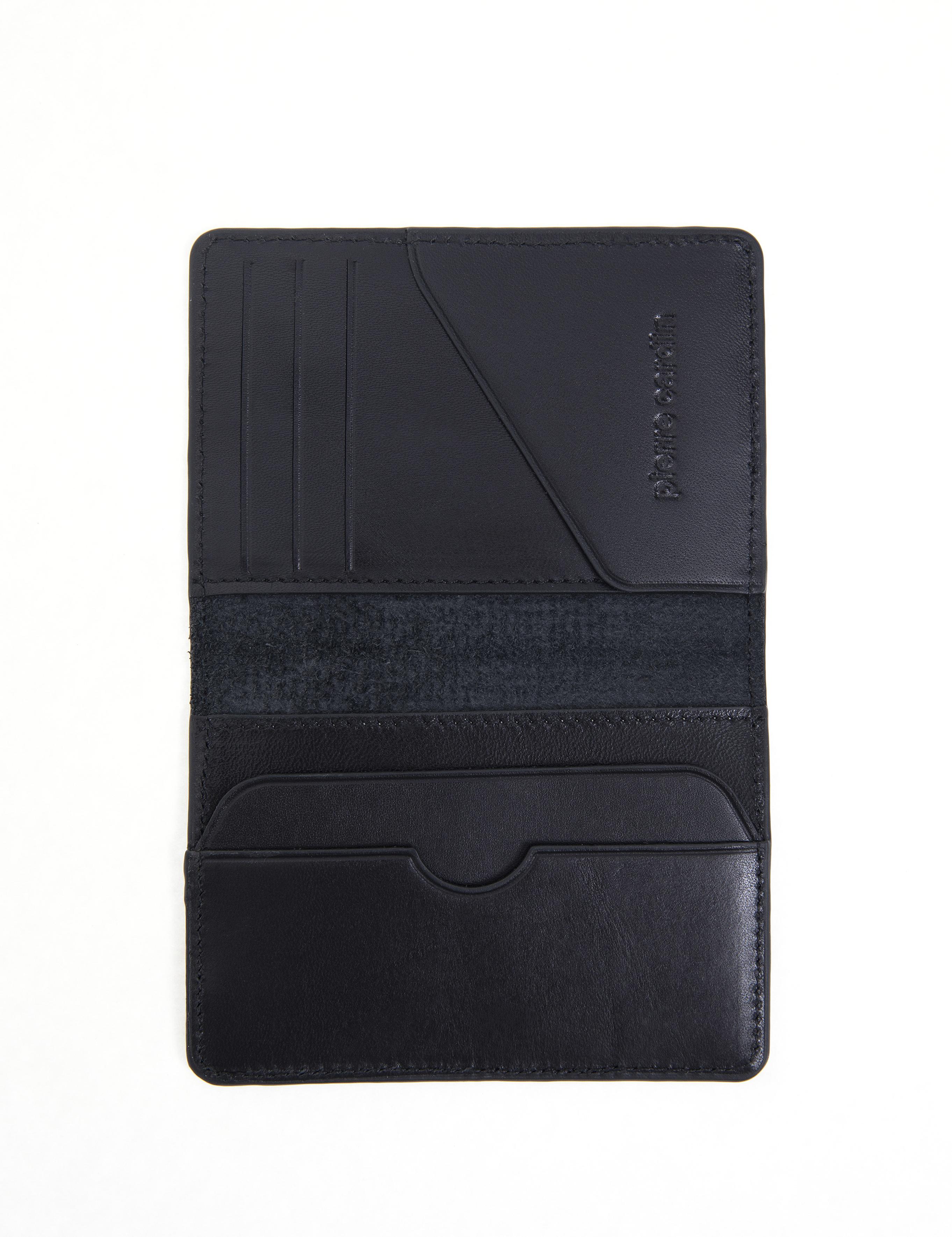 Erkek Siyah Deri Kartlık