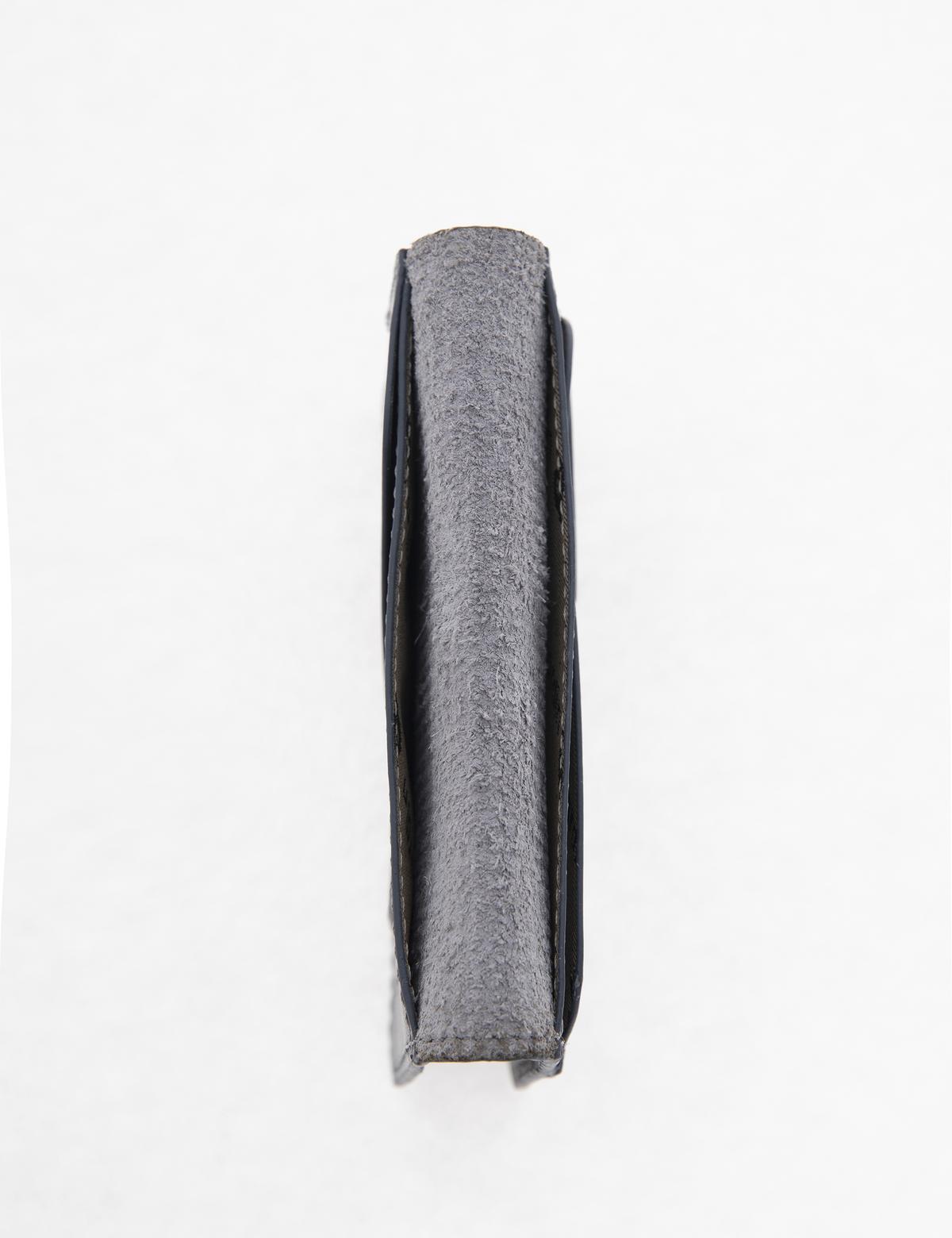 Erkek Gri Deri Kartlık - 50268554005