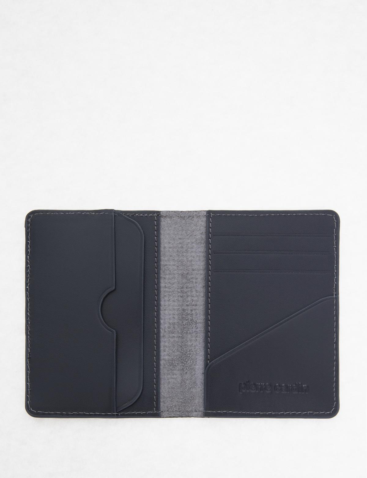 Erkek Gri Deri Kartlık - 50268554005