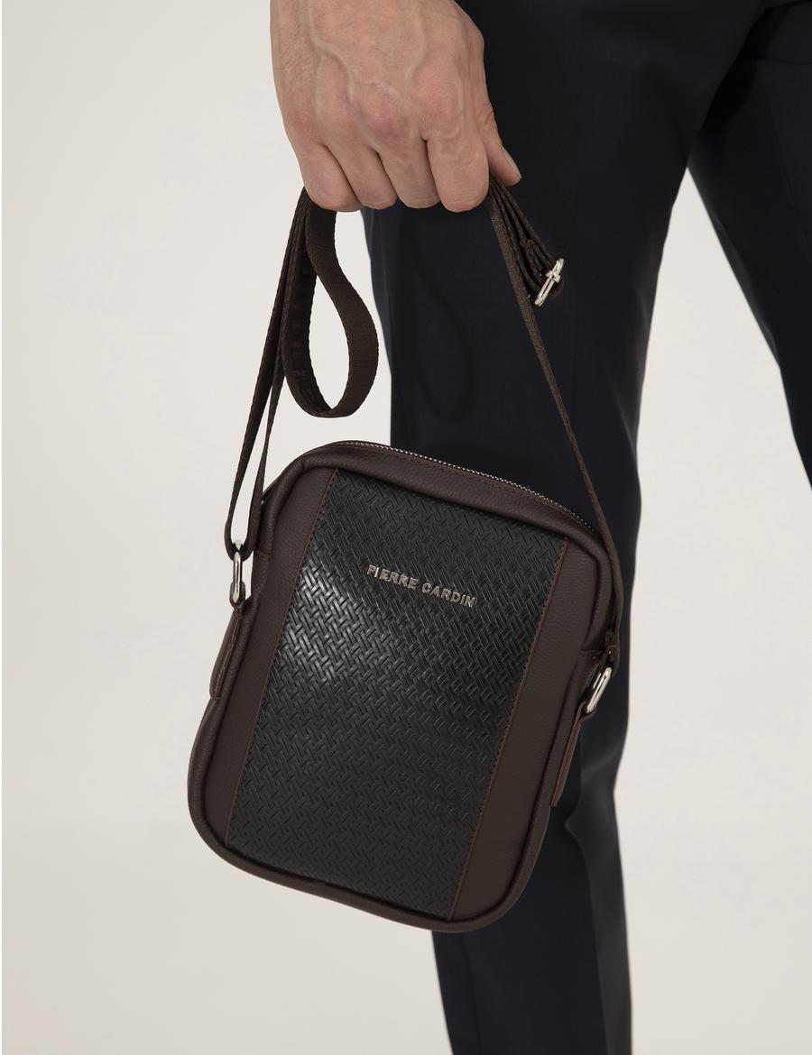 Erkek Kahverengi Omuz Çantası