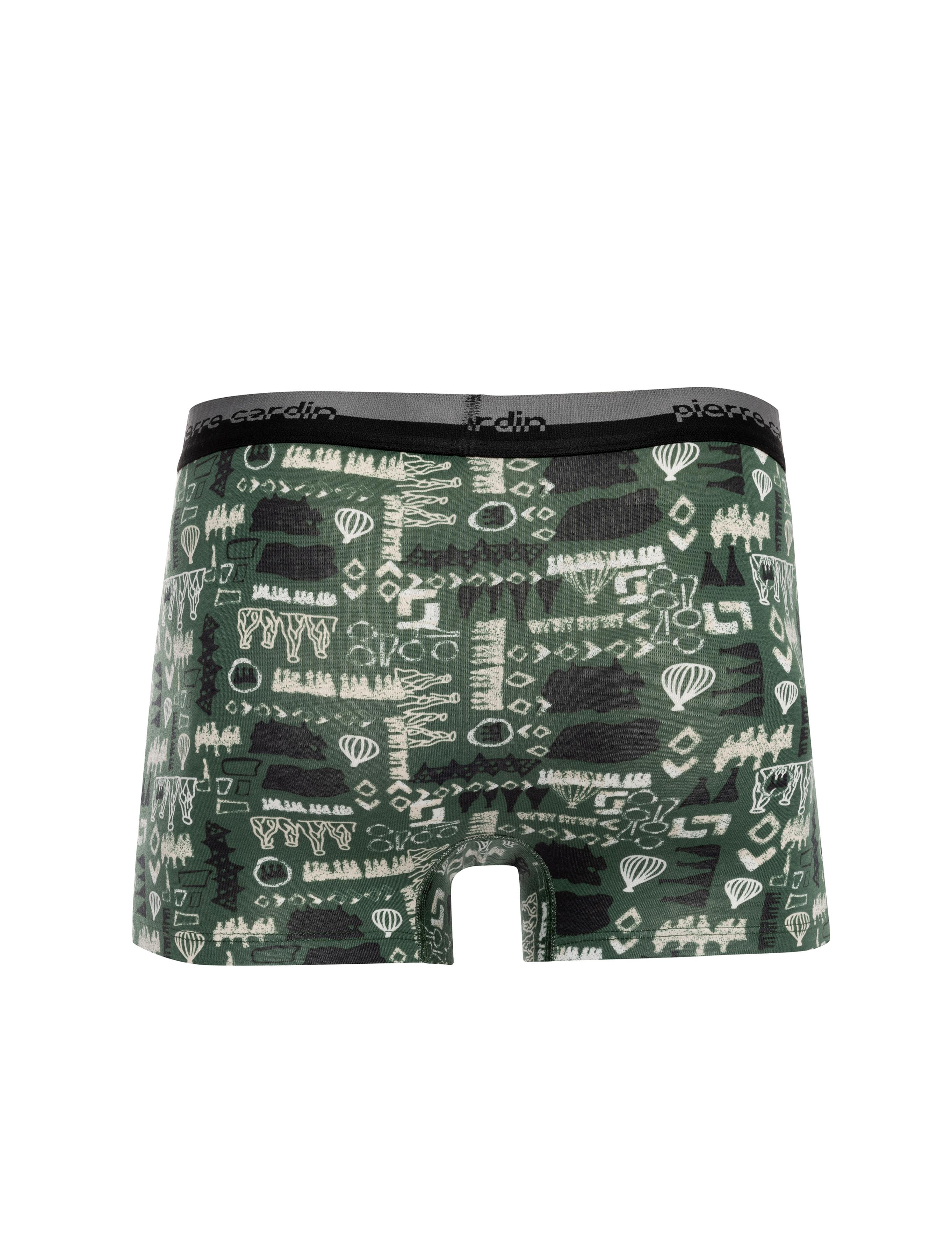 Renkli Pamuk Modal Karışımlı 3'lü Boxer