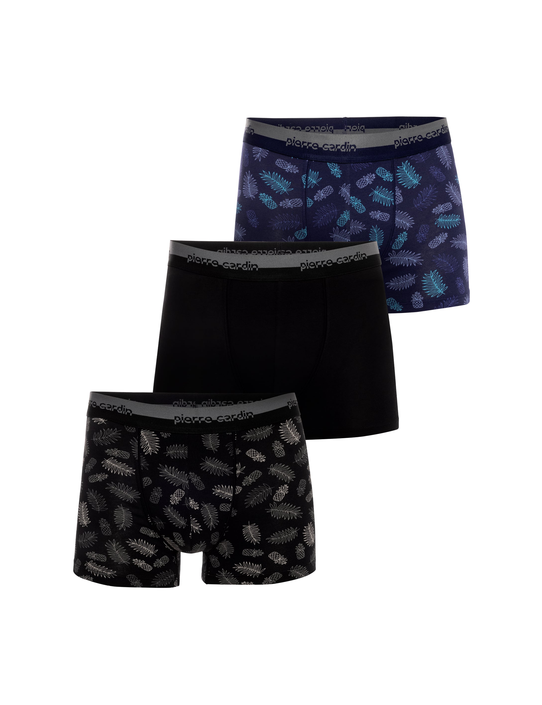 Renkli Pamuk Modal Karışımlı 3'lü Boxer