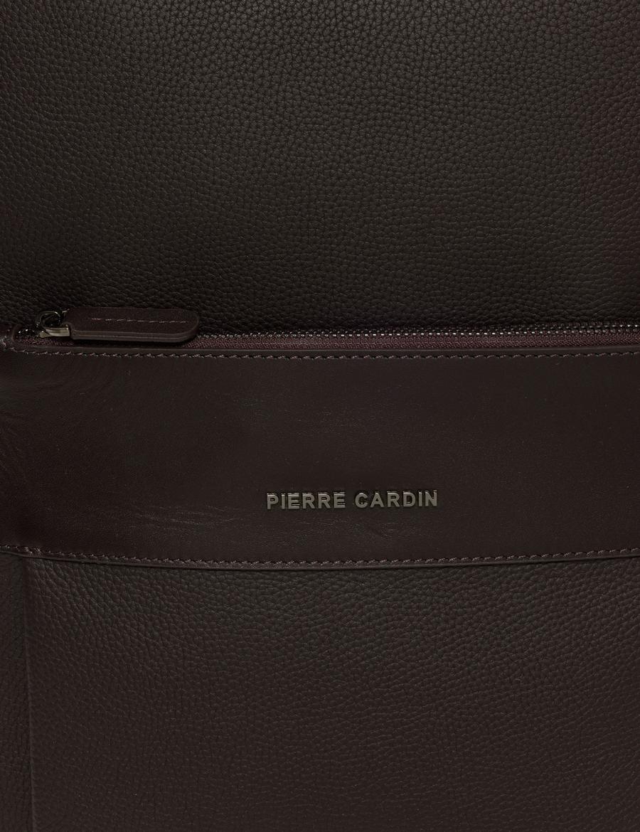 Erkek Kahverengi Deri Sırt Çantası