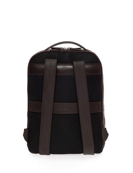 Erkek Kahverengi Deri Sırt Çantası - 50268758002