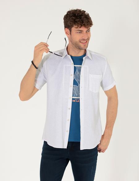 Zümrüt Regular Fit Kısa Kollu Gömlek - 50255276038