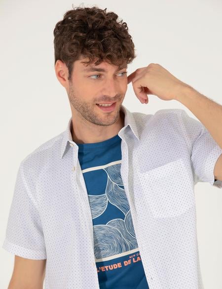 Zümrüt Regular Fit Kısa Kollu Gömlek - 50255276038