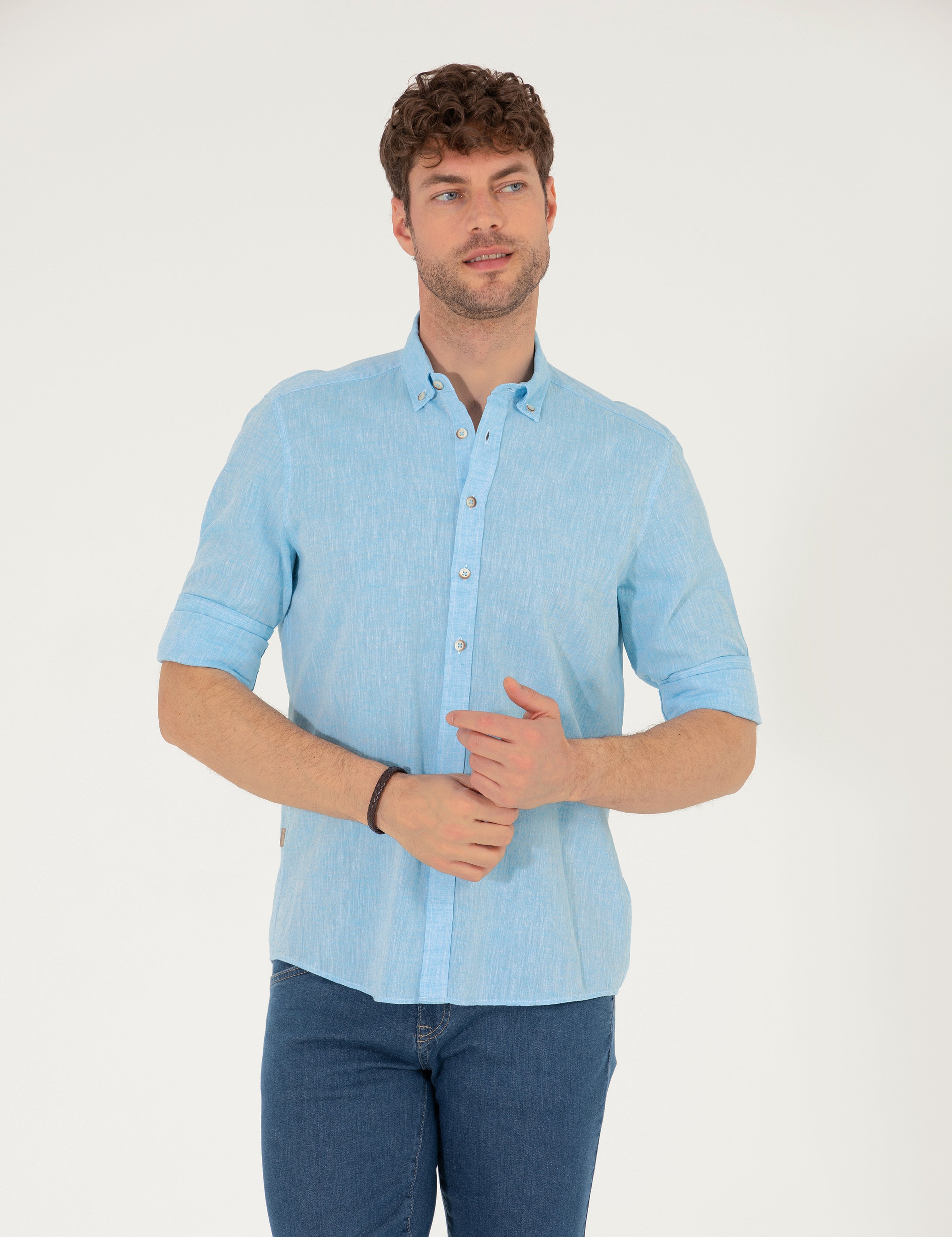 Aqua Regular Fit Uzun Kollu Gömlek - Image 1