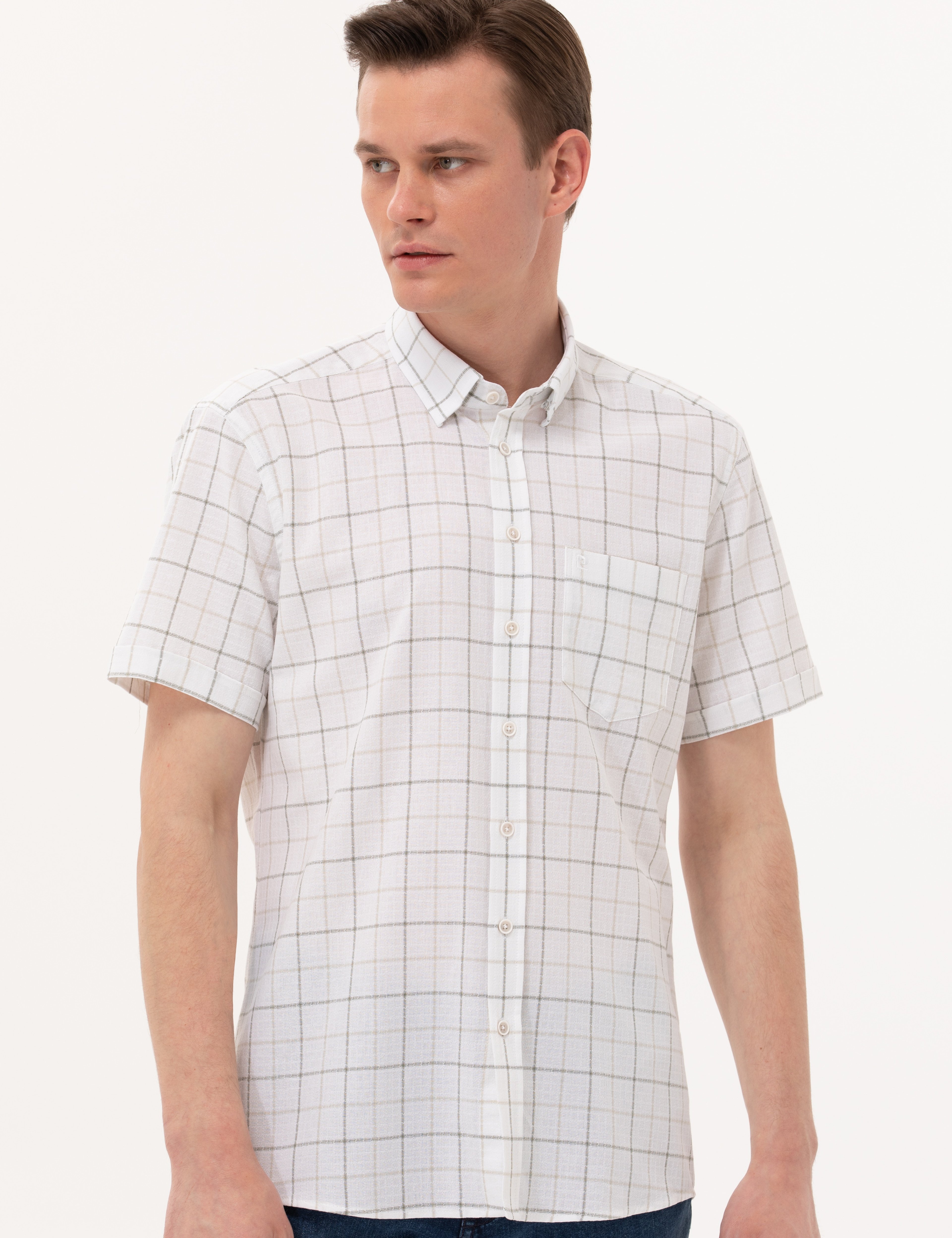 Haki Regular Fit Kısa Kollu Gömlek
