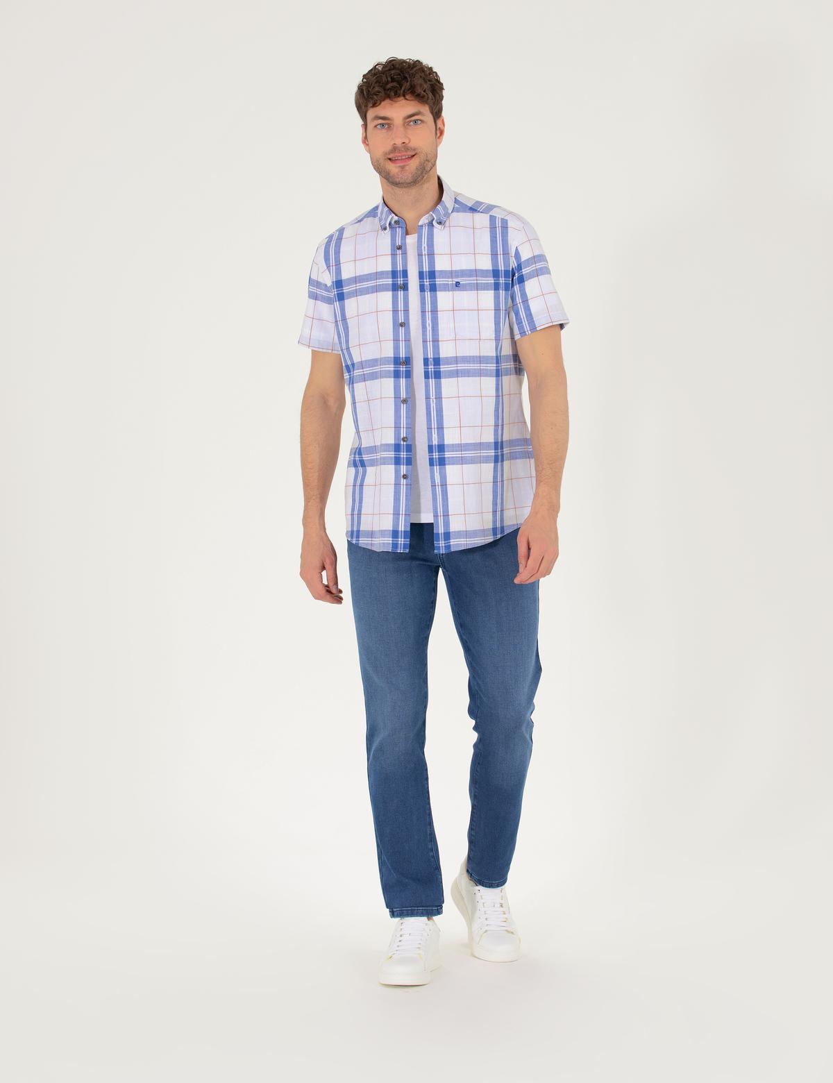 Saks Regular Fit Kısa Kollu Gömlek - 50269179015