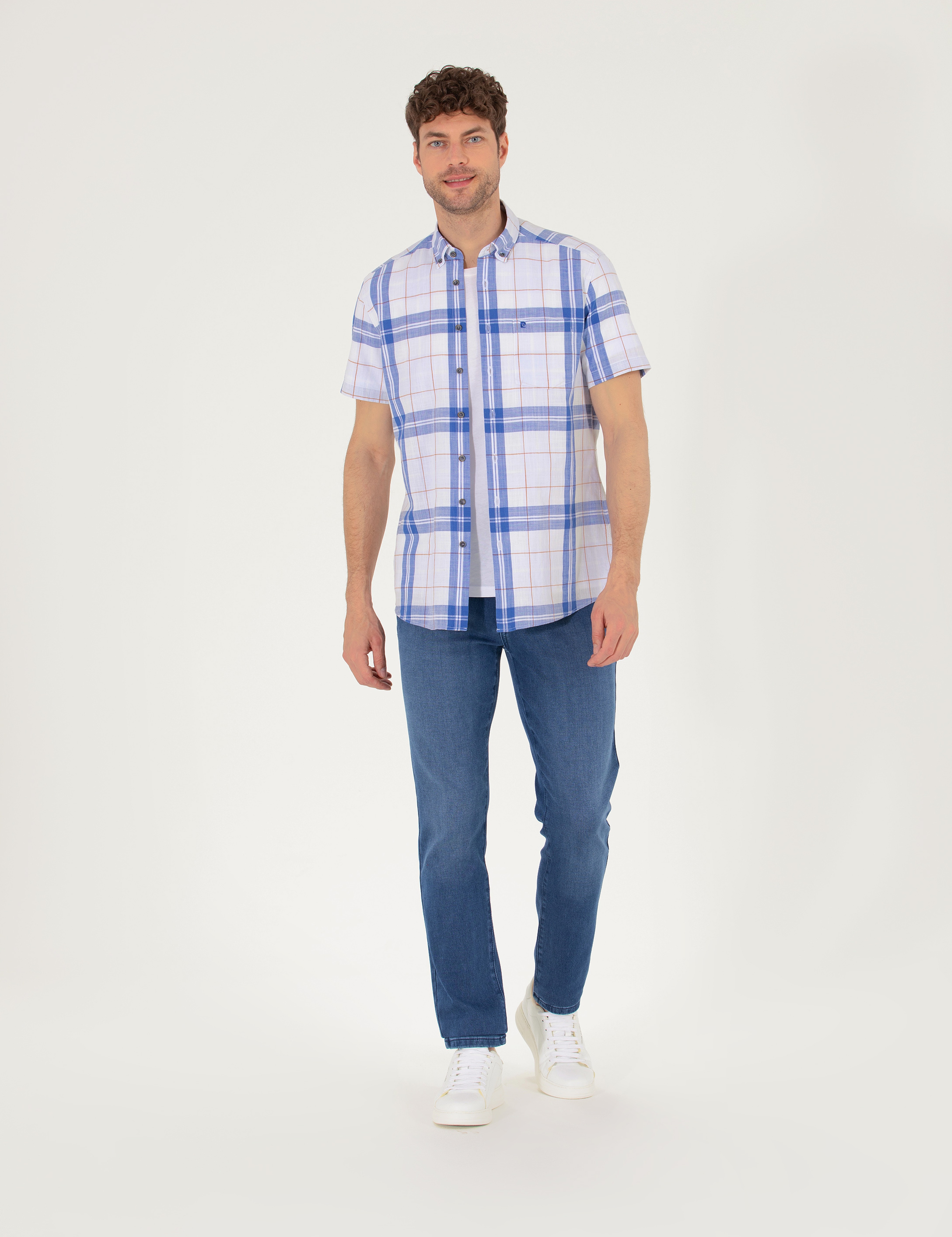 Saks Regular Fit Kısa Kollu Gömlek - Image 4